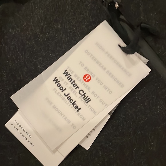 Lululemon Winter Chill Wool Jacket Heathered Black 10 - Picture 5 of 8